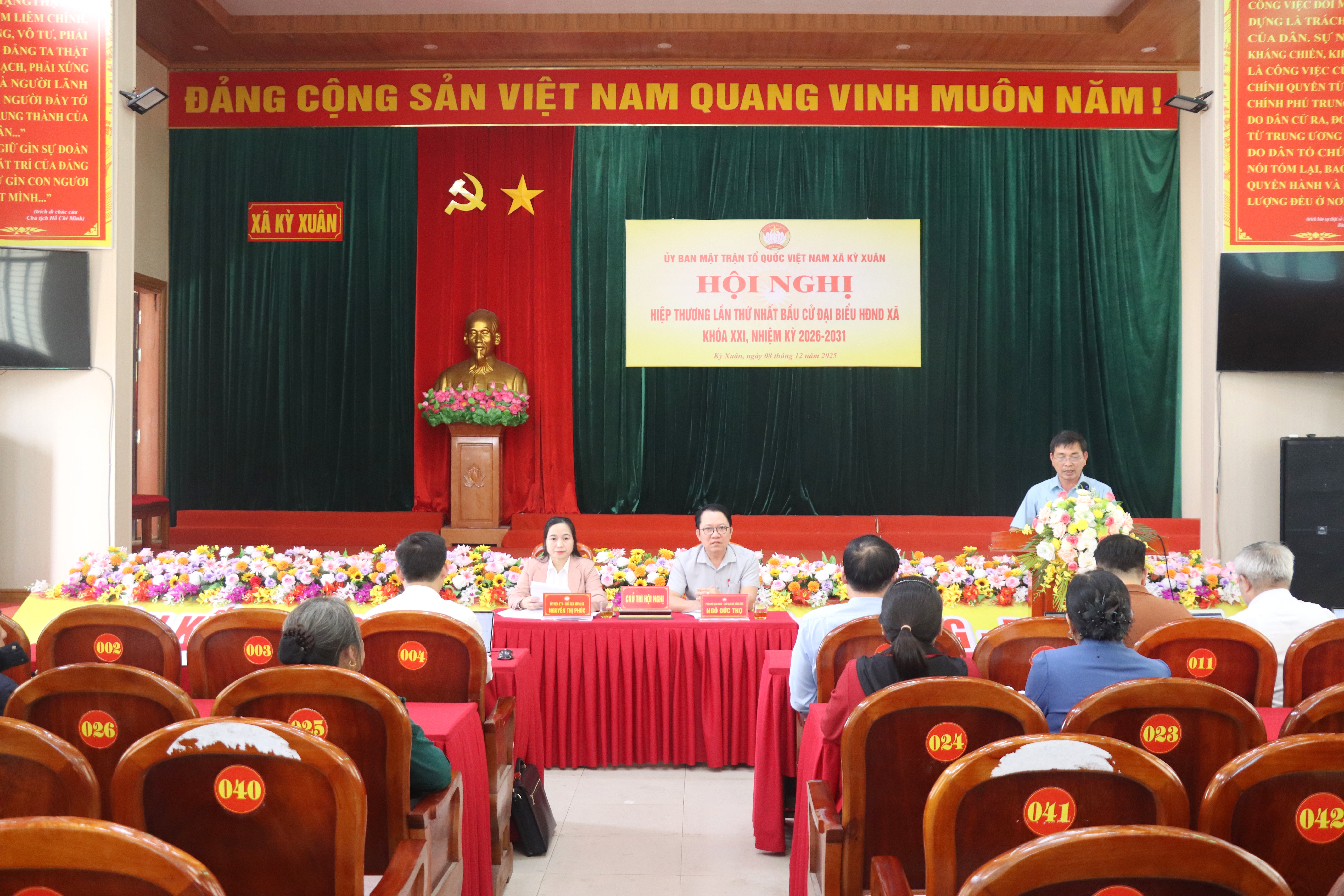 Ủy ban Mặt trận tổ quốc Việt Nam xã Kỳ Xuân tổ chức hội nghị hiệp thương lần thứ nhất đại biểu hội đồng nhân dân xã nhiệm kỳ 2026 – 2031