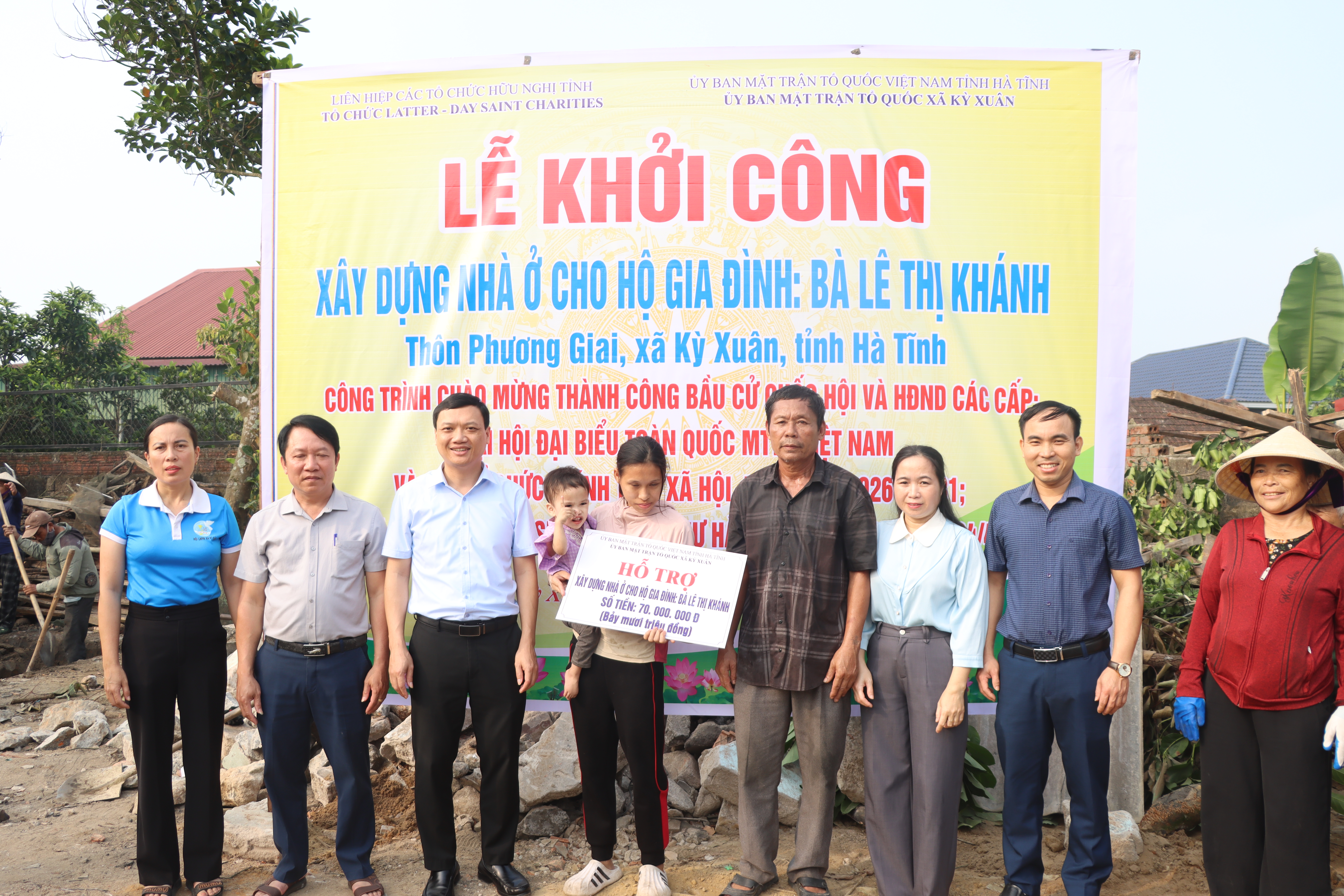 Tiếp tục khởi công 4 nhà ở cho hộ gia đình chính sách trên địa bàn xã Kỳ Xuân