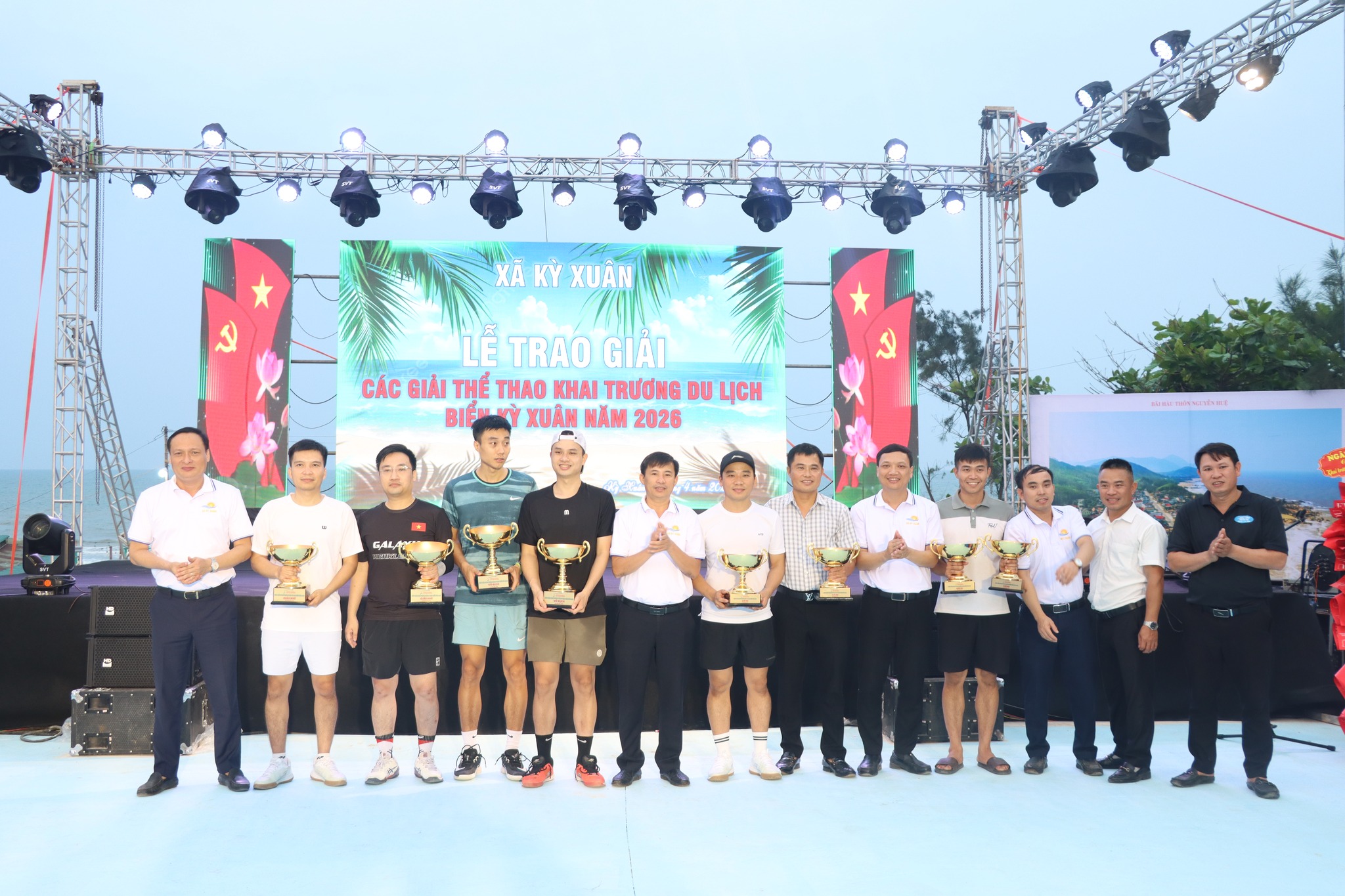 Sôi nổi giải Pickleball chào mừng khai trương du lịch biển Kỳ Xuân 