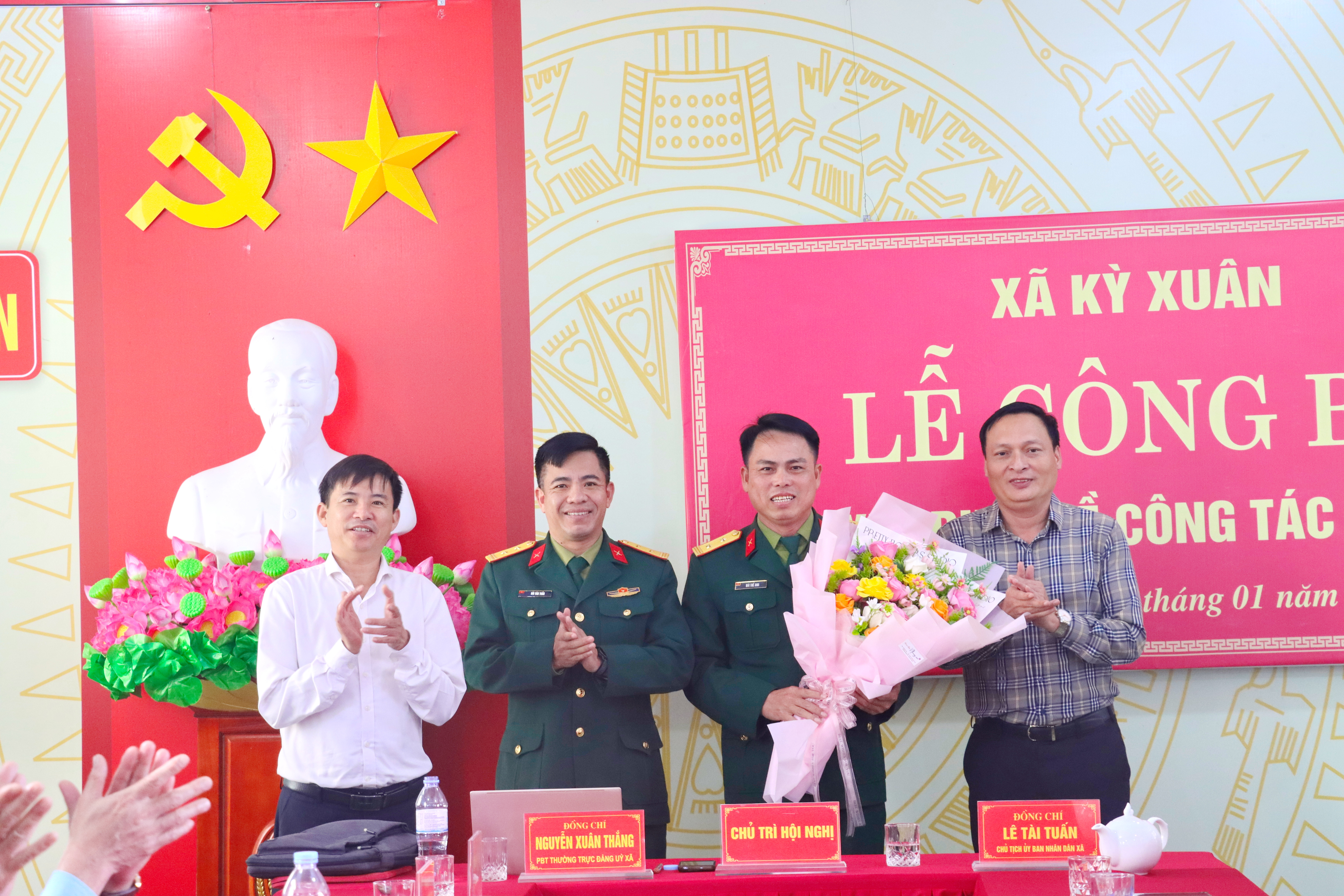 Kỳ Xuân có tân chỉ huy trưởng BCHQS xã