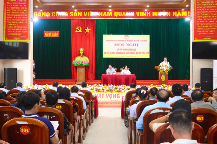 Gặp mặt 34 ứng cử viên đại biểu HĐND xã Kỳ Xuân khoá XXI, nhiệm kỳ 2026 -2031