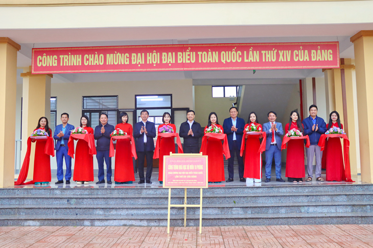 Kỳ Xuân khánh thành công trình chào mừng đại hội đại biểu toàn quốc lần thứ XIV của Đảng