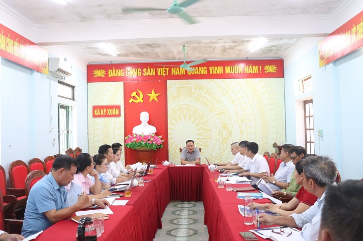 UBND xã Kỳ Xuân họp rà soát tiến độ thành lập Tổ đồng quản lý nghề cá ven bờ
