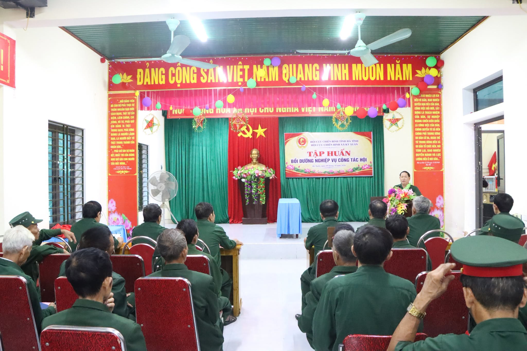 Hội CCB xã Kỳ Xuân tổ chức tập huấn, bồi dưỡng nghiệp vụ công tác Hội