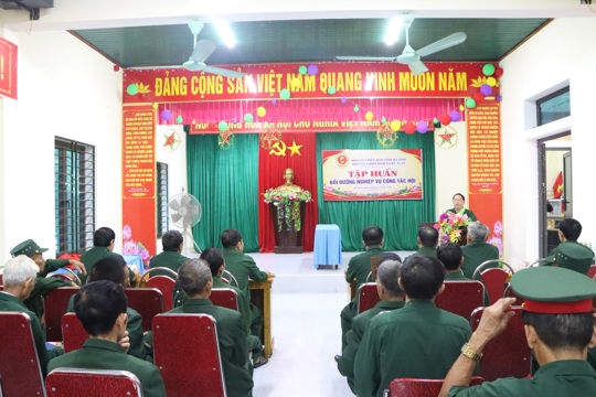 Hội CCB xã Kỳ Xuân tổ chức tập huấn, bồi dưỡng nghiệp vụ công tác Hội 