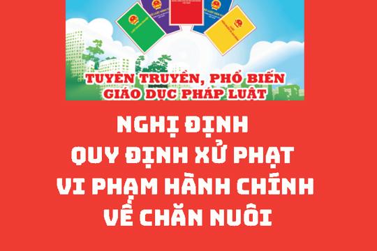 Nghị định Quy định xử phạt vi phạm hành chính về chăn nuôi