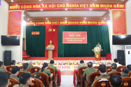 Sôi nổi hội thi lực lượng tham gia bảo vệ an ninh, trật tự ở cơ sở giỏi tại Kỳ Xuân