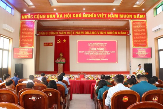 Kỳ Xuân triển khai công tác tuyển chọn, gọi công dân nhập ngũ năm 2027 