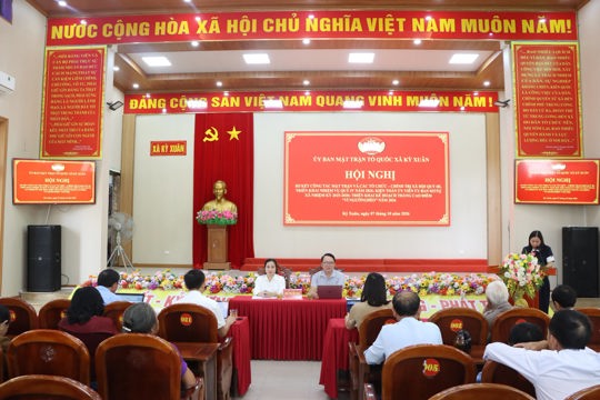 Kỳ Xuân đánh giá công tác mặt trận quý III, triển khai nhiệm vụ quý IV năm 2026