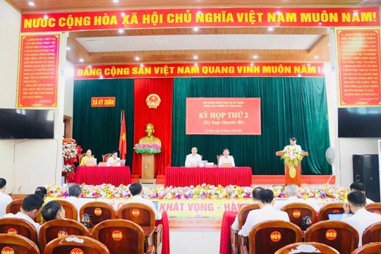 HĐND xã Kỳ Xuân thông qua nghị quyết về sắp xếp các thôn trên địa bàn xã