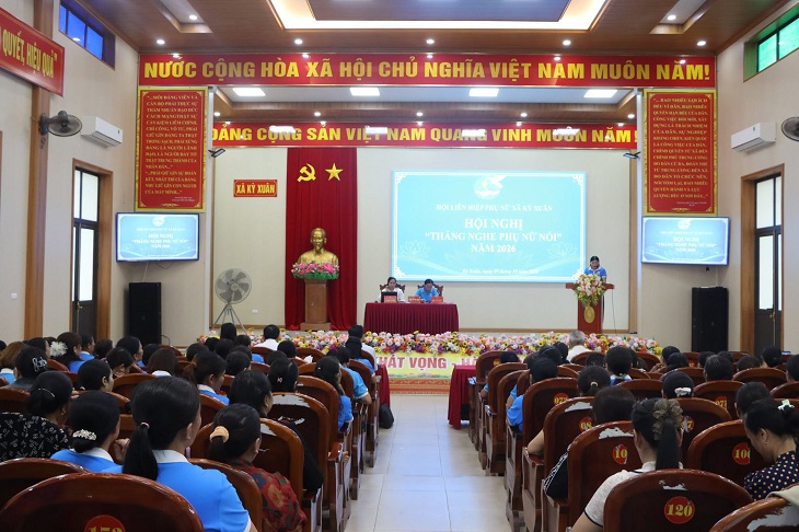 Hội LHPN xã Kỳ Xuân tổ chức Hội nghị “tháng nghe phụ nữ nói”