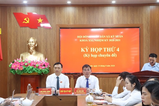 HĐND xã Kỳ Xuân tổ chức Kỳ họp thứ 4, kỳ họp chuyên đề