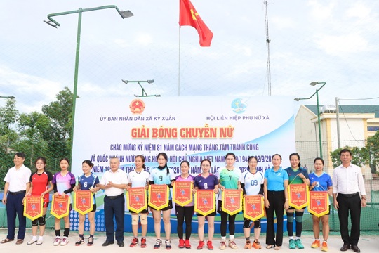 Sôi nổi Giải bóng chuyền nữ xã Kỳ Xuân năm 2026