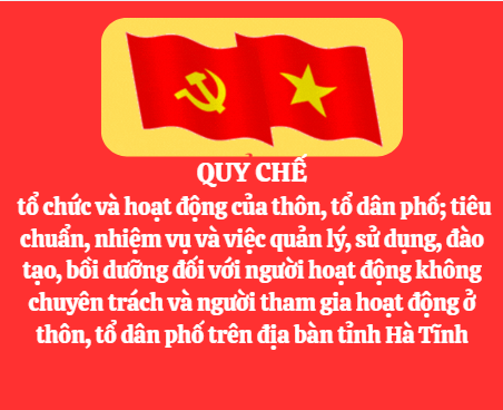 Quy chế tổ chức và hoạt động của thôn, tổ dân phố