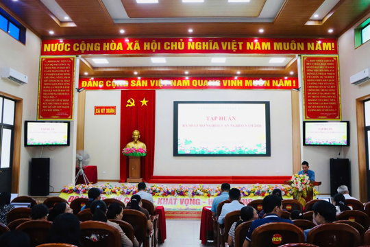 Kỳ Xuân tập huấn rà soát hộ nghèo, hộ cận nghèo năm 2026 